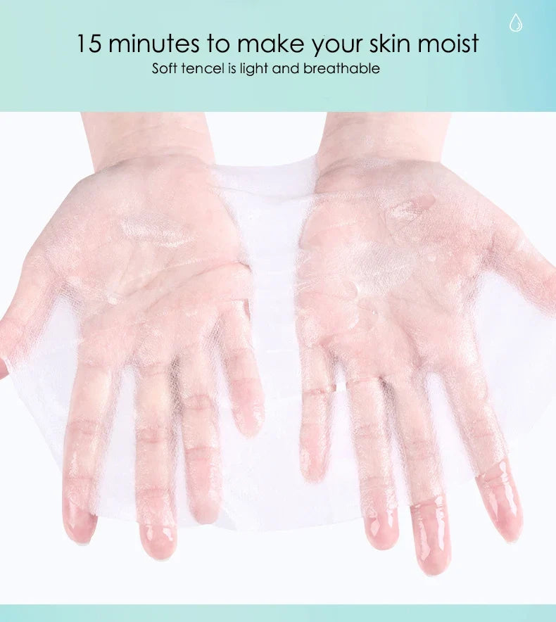 10/20/30pcs Hyaluronic Acid Hydrating Facial Masks Sheet Masks Face Moisturizing Anti-aging Anti Wrinkles Face Mask Skin Care