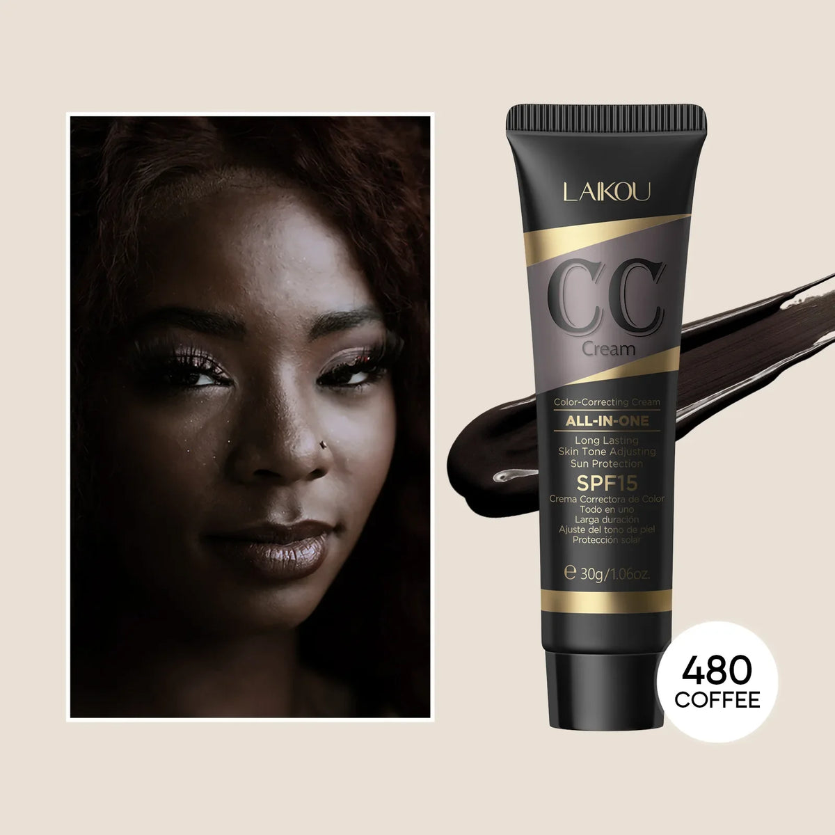 CC Cream Foundations Cover Blemishes Tinted Moisturiser Face Women Color Correcting Cream Tinted Moisturiser Hydrating