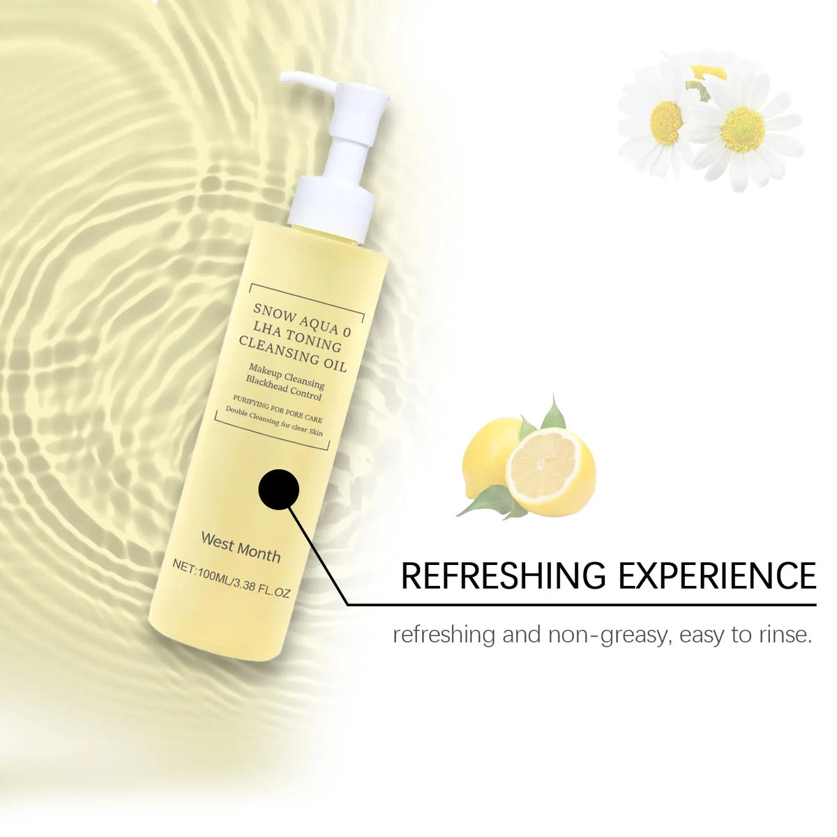 Facial Cleansing Oil Deeply Clean Pores Moisturizing Refresh Nourishing Gentle Toning Makeup Remover Liquid Sensitive Skin Care