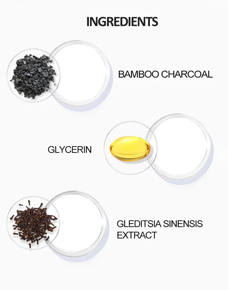 Bamboo Charcoal Clean Detox Shampoo Soap Bar Repair Gray White Hair Color Dye Treatment Nourishing Hair Scalp Treatment 60g