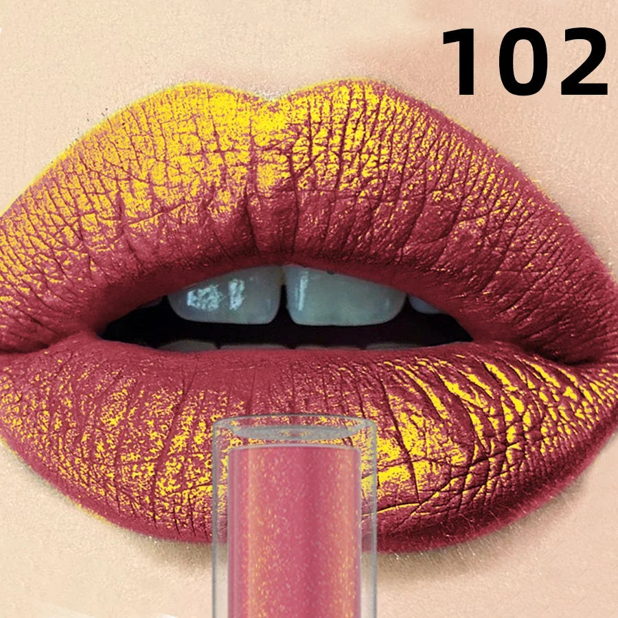 14 Colors Sparkling Shine Lip Glaze Glitter Metallic Long Lasting Lip Gloss Waterproof Liquid Lipstick Makeup Lip Oil Gifts
