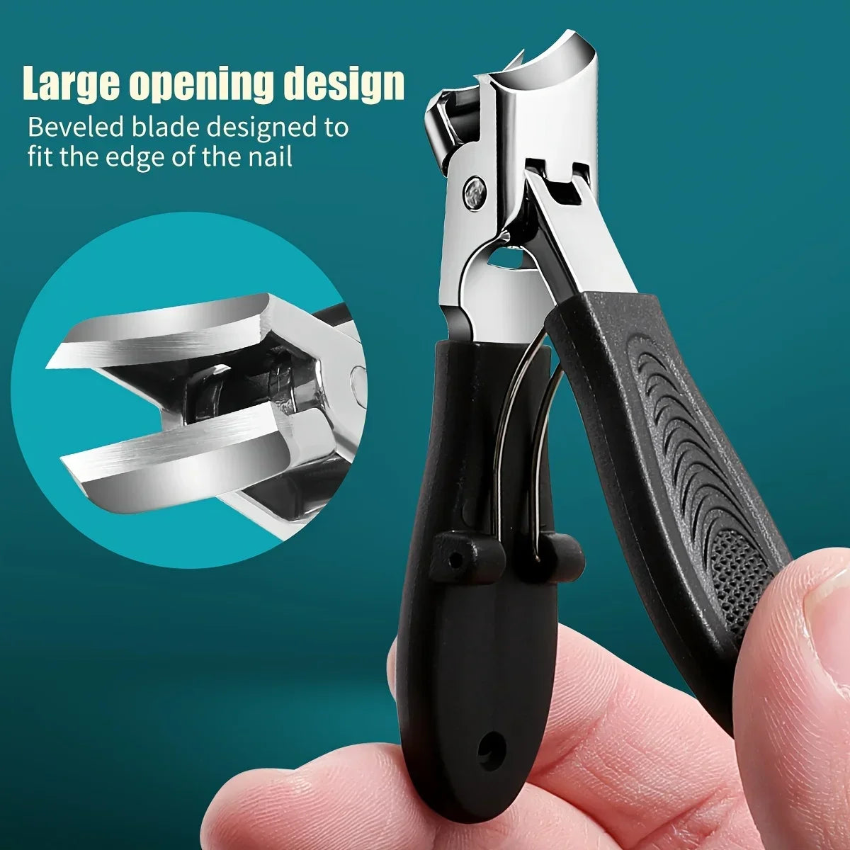 5pcsIngrown Toenail Clipper Set with Beak Pliers,Nail Care Tools for Thick Hard Nails,Stainless Steel Wide-Opening Nail Clippers