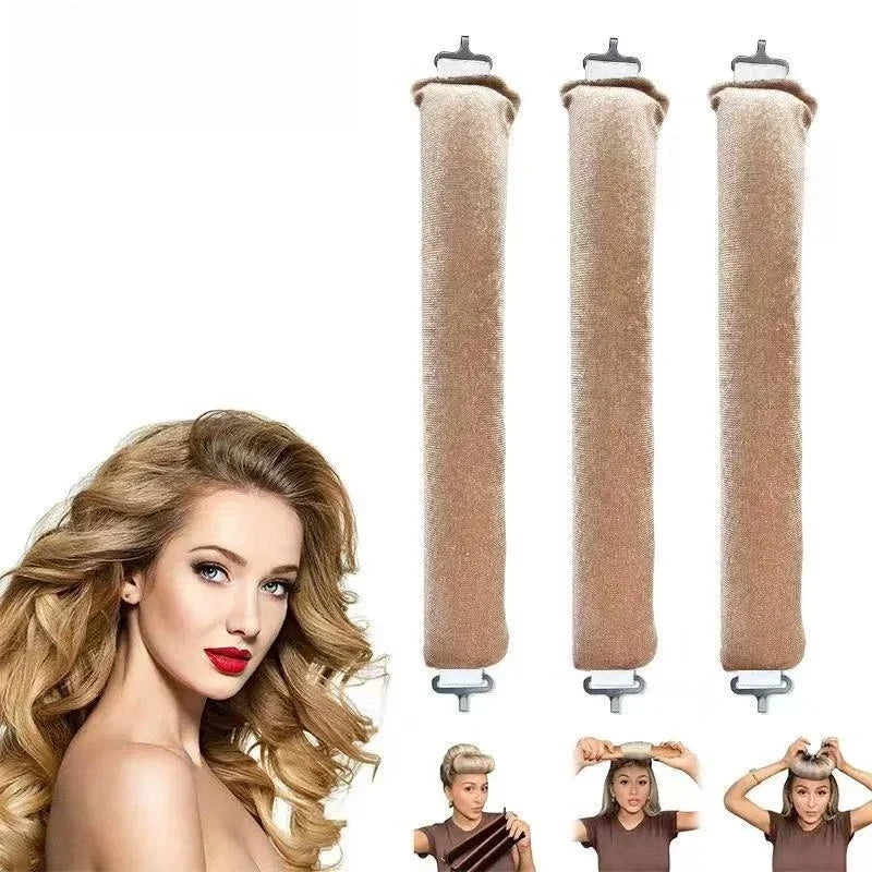 Heatless Hair Curlers Satin Curling Rod Headband No Heat Silk Curls Lazy Hair Rollers Soft Hair Curler to Sleep In Styling Tools
