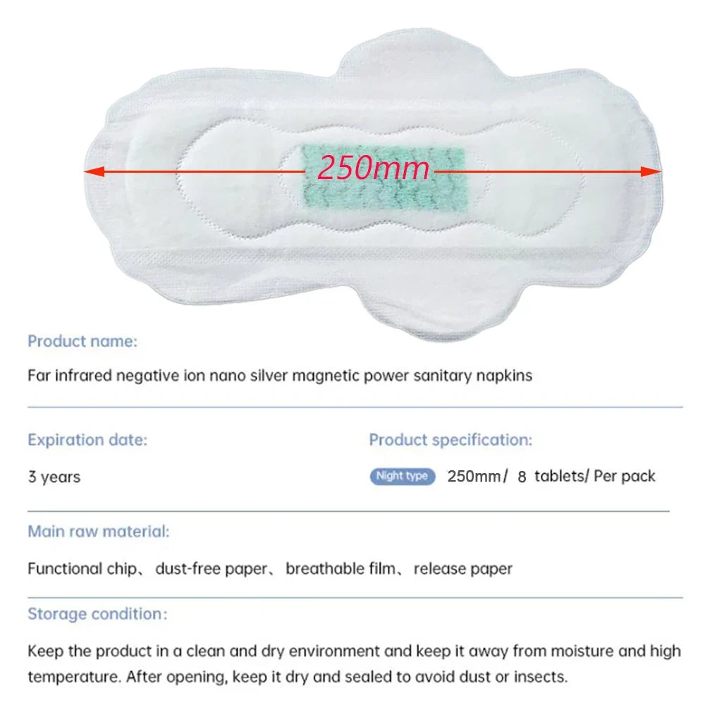 Anion Sanitary Pads Kill Bacteria Panty Liner Anti Inflammation Remove Yeast Infection Menstrual Pads Anion Sanitary Towe