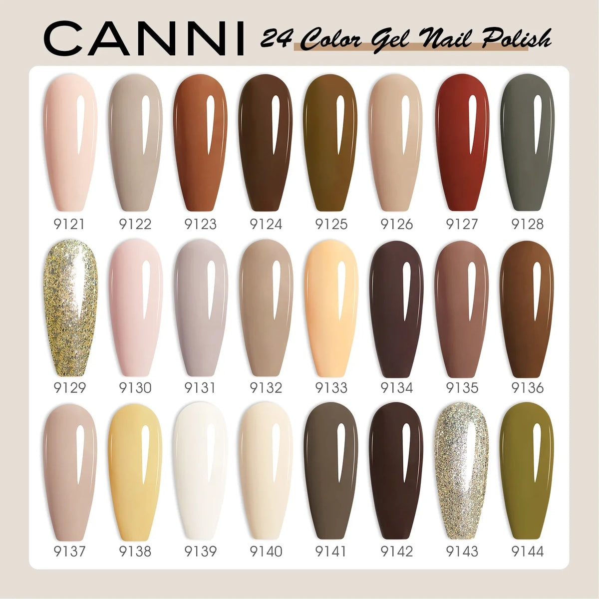 CANNI 9ML Kit Nail Gel Polish HEMA/TPO FREE Full Coverage 30pcs Color Gel Pigment Professional Nail Art Long-lasting Gel Varnish