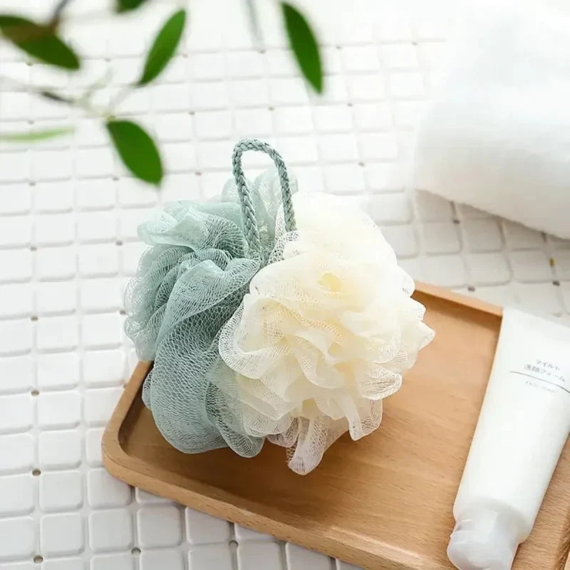 Exfoliating Shower Mesh Sponge Foaming Bath Ball Soft Body Scrub Back Cleaner Bath Accessories