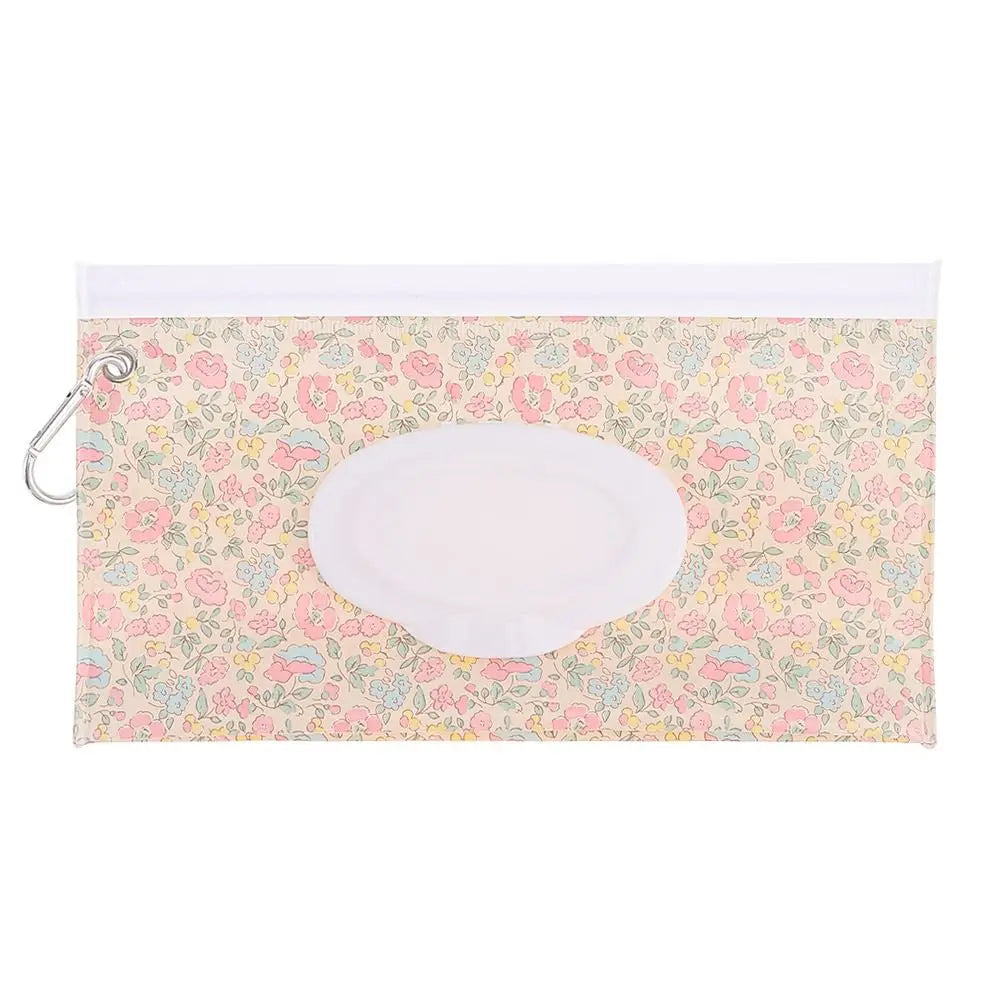 1 PC Outdoor Portable Baby Wet Wipe Pouch Portable Buckle Wipes Holder Case Flip Cover Snap-Strap Reusable Wet Wipe Bag