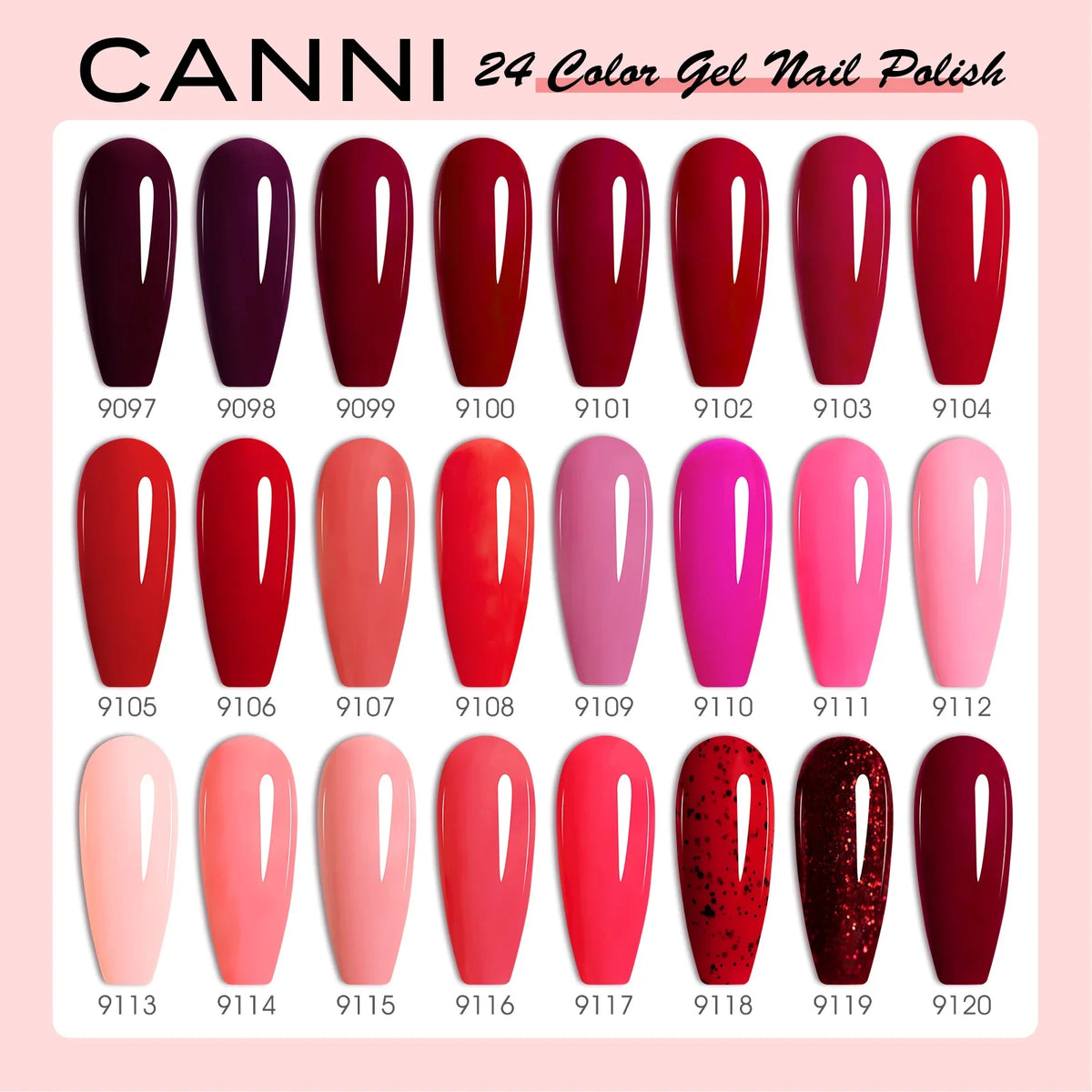 CC8 New Kit CANNI 9ML Nail Gel Polish HEMA/TPO FREE 30pcs Color Gel Pigment Professional Long Wear Top Coat Gel Varnish Set