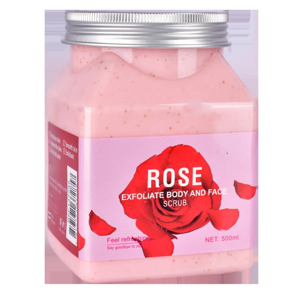 Body Fragrance Scrub 350ML Exfoliating Bodyscrub Bath Salt Rice Shower Gel Coffee