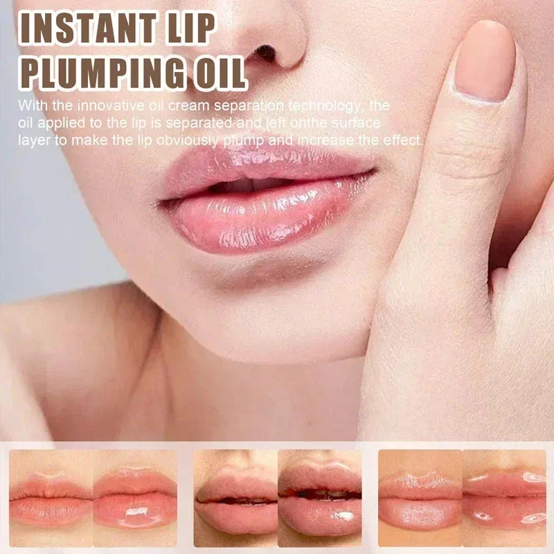 Instant Volumising Lip Plumper Oil Enhancer Lip Gloss Plumping Serum Moisturizing Anti-Wrinkle Lipstick Sexy Lip Care Makeup