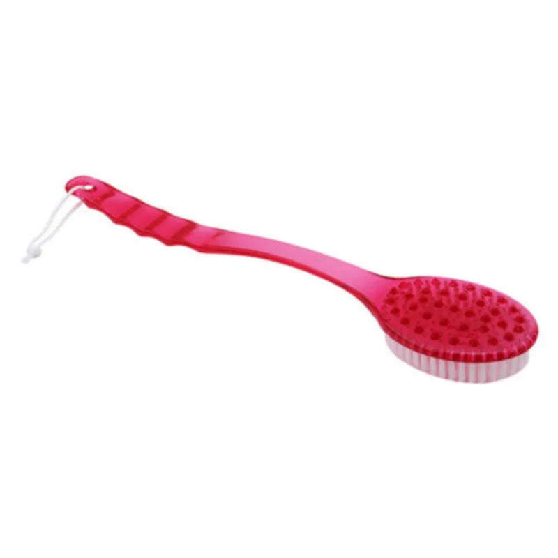 1Pc Long Handle Bath Brush Soft Hair Bath Brush Back Ball Brush Bathroom Body Brushes Mud Back Scrubber Shower Massage Brushes