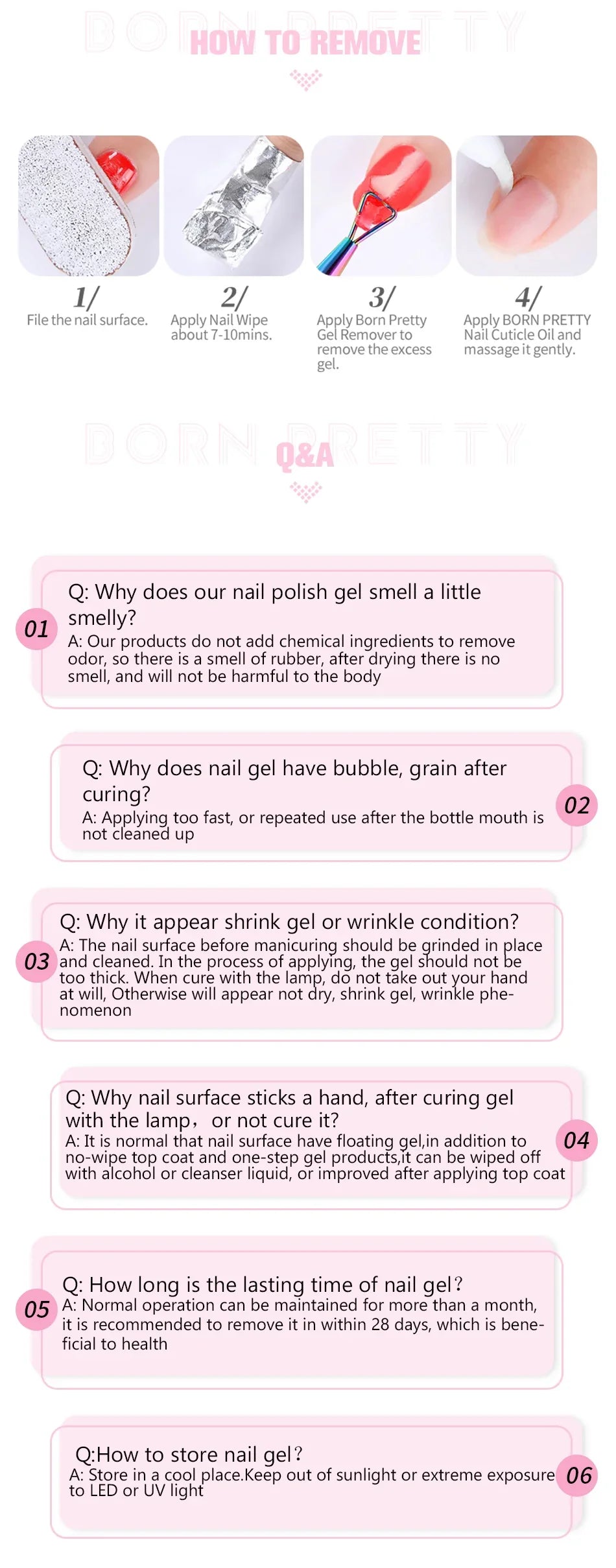 BORN PRETTY 225g Nail Extension Gel Jelly White Pink Clear Gel Nail Polish Quick Extending UV Nail Hard Gels Soak Off Gel Varnis