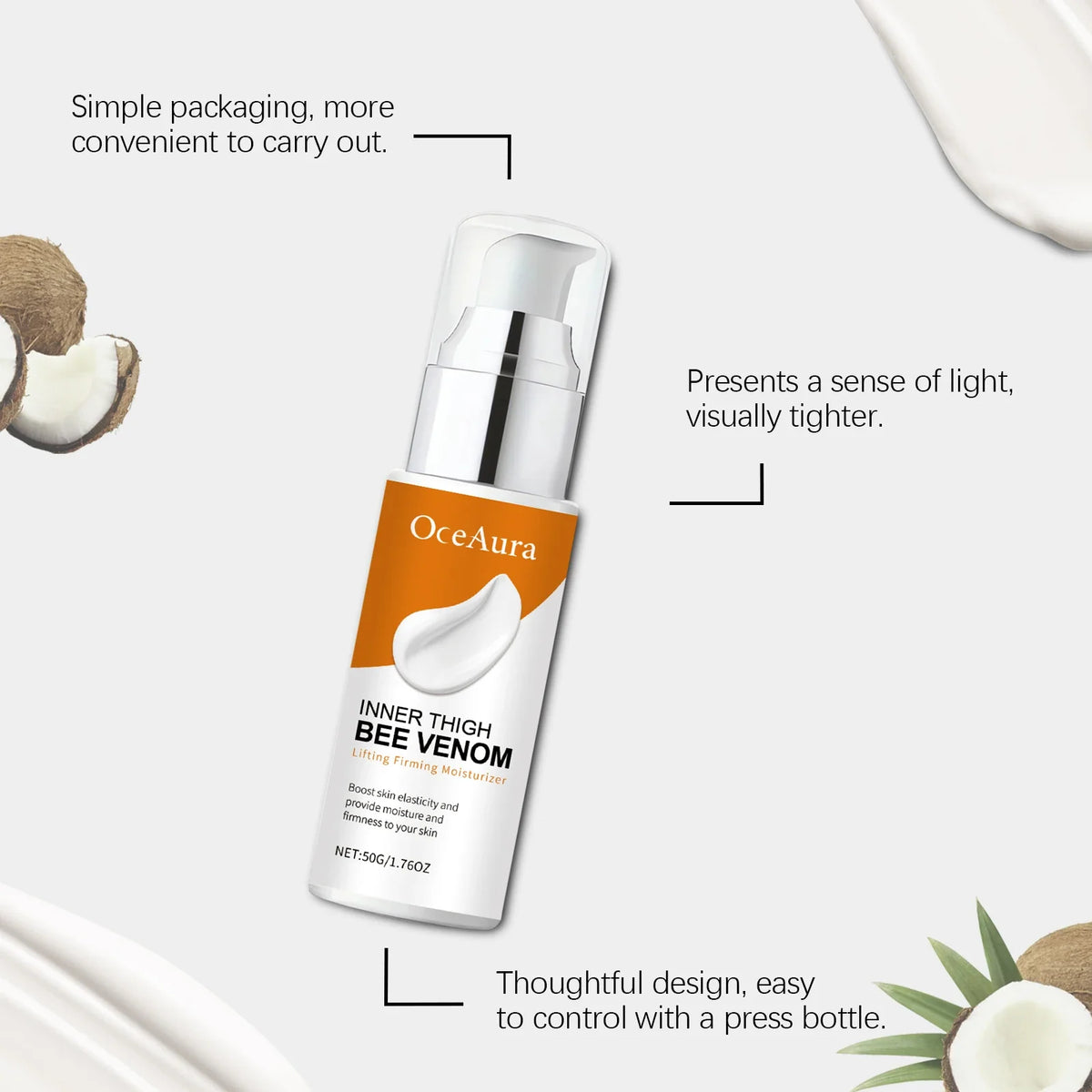 Inner Thigh Firming Cream Tightening Improve Sagging Skin Lifting Firming Buttocks Body Contouring Reduces Cellulite Appearance