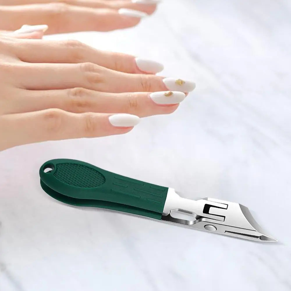 Curved Nail Clipper Stainless Steel Fingernail & Toenail Clipper Cutters Anti-Splash Cuticle Remover Fingernail Clipper Cutters
