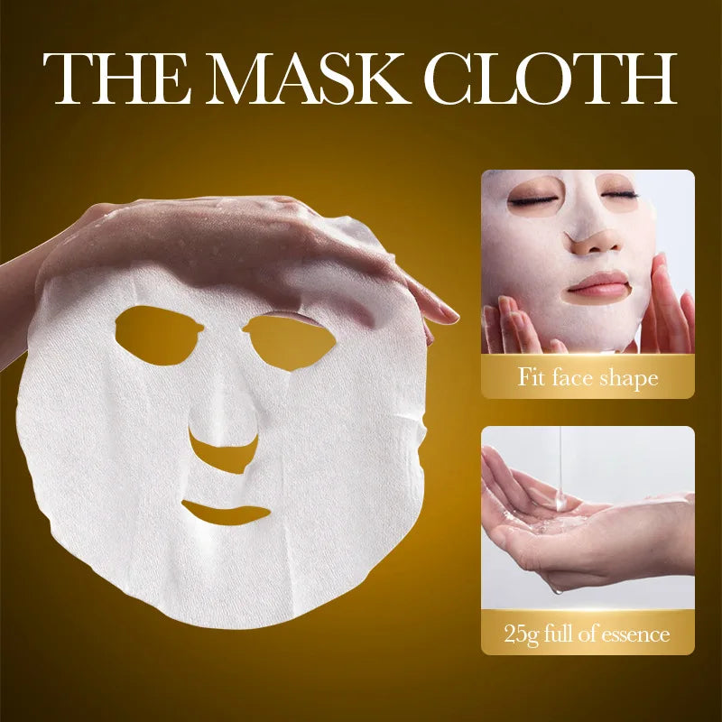 10pcs Vitamin C Niacinamide Retinol Face Mask Anti Wrinkle Moisturizing Brightening Firming Hydrating Facial Masks Skin Care