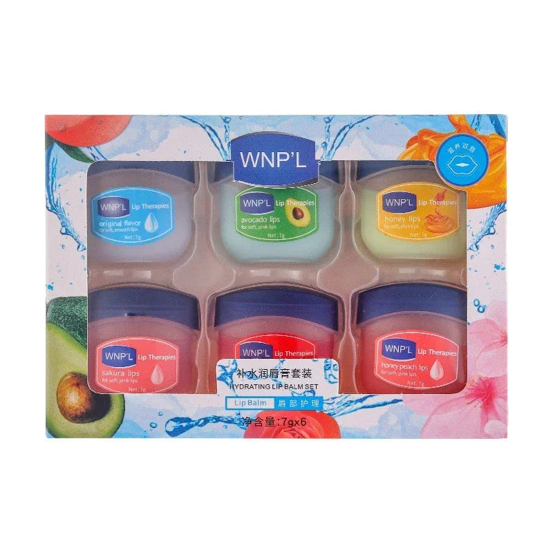 4-8Pc/Set Moisturizing Lip Balm Healing Allnatural Lip Mask for Dry Lips Lip Moisturizing Power LipS Care Nourishing Repair Gift