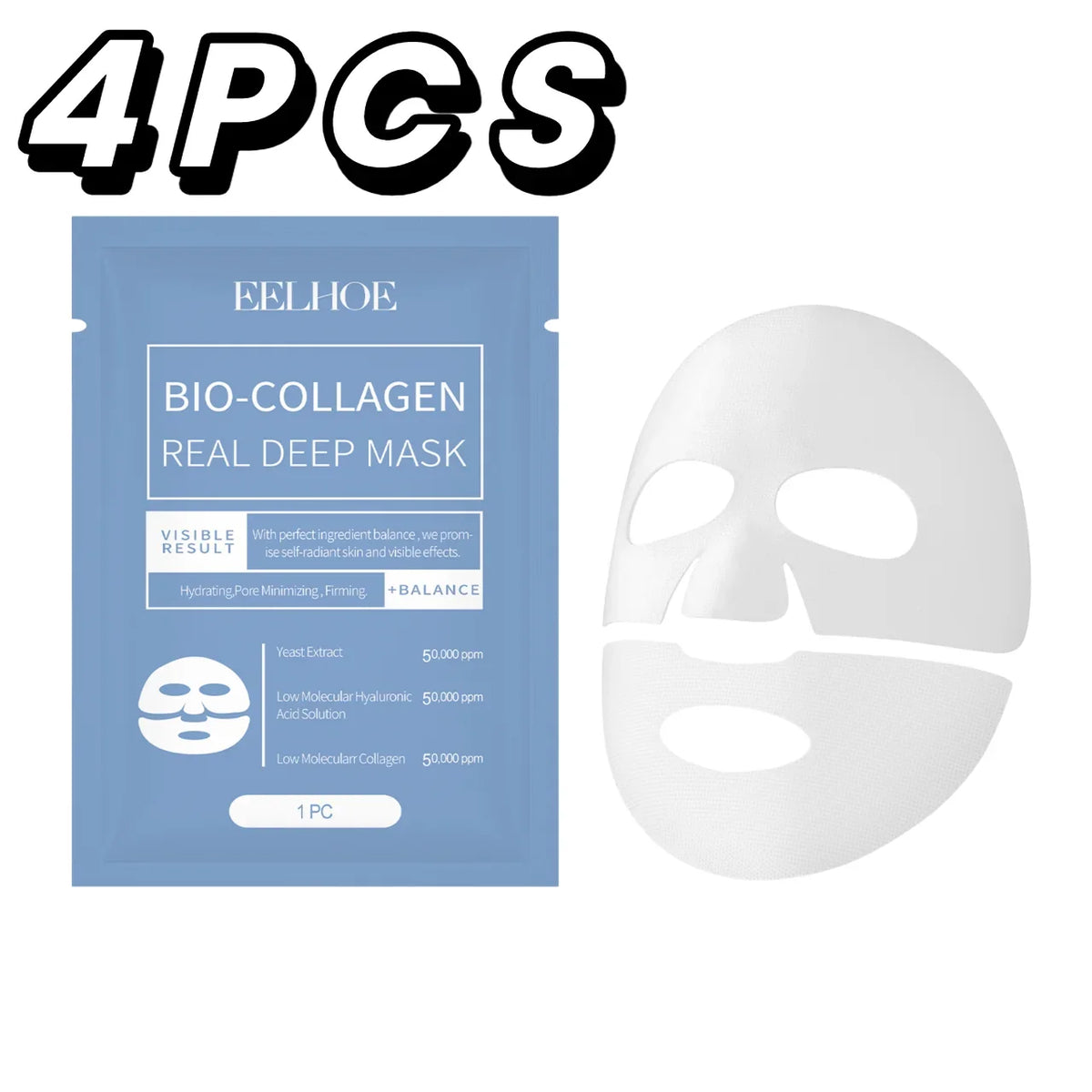 Bio Collagen Face Mask Lift Firm Skin Anti Aging Fade Face Fine Line Repair Barrier Shrink Pores Hydrating Brightening Face Skin