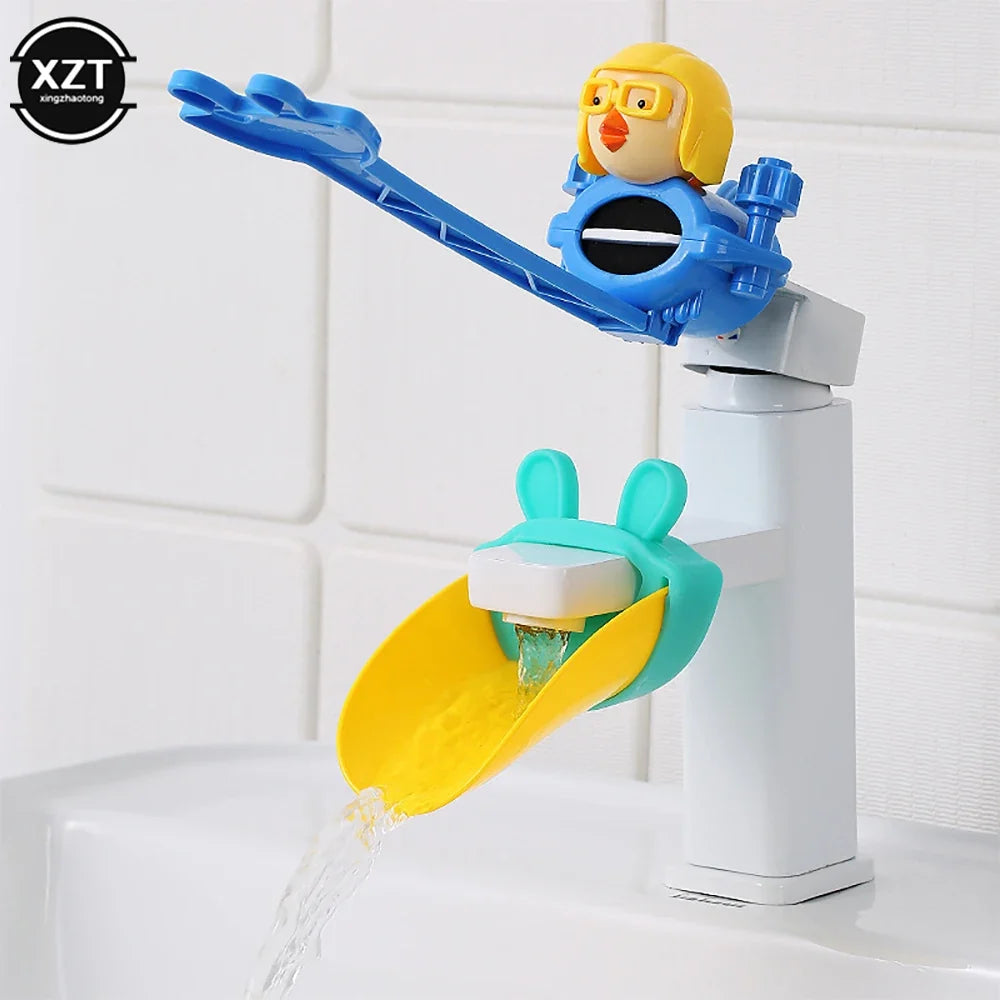 Cartoon Faucet Extender For Kids Hand Washing In Bathroom Sink Animals Accessories Kitchen Convenient for Baby Washing Bath Toys