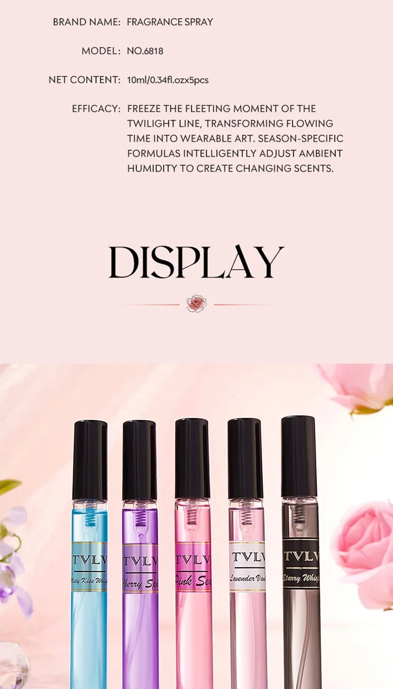Fragrance spray set, long-lasting fragrance, 4-piece pack, hair fragrance spray, floral fragrance spray