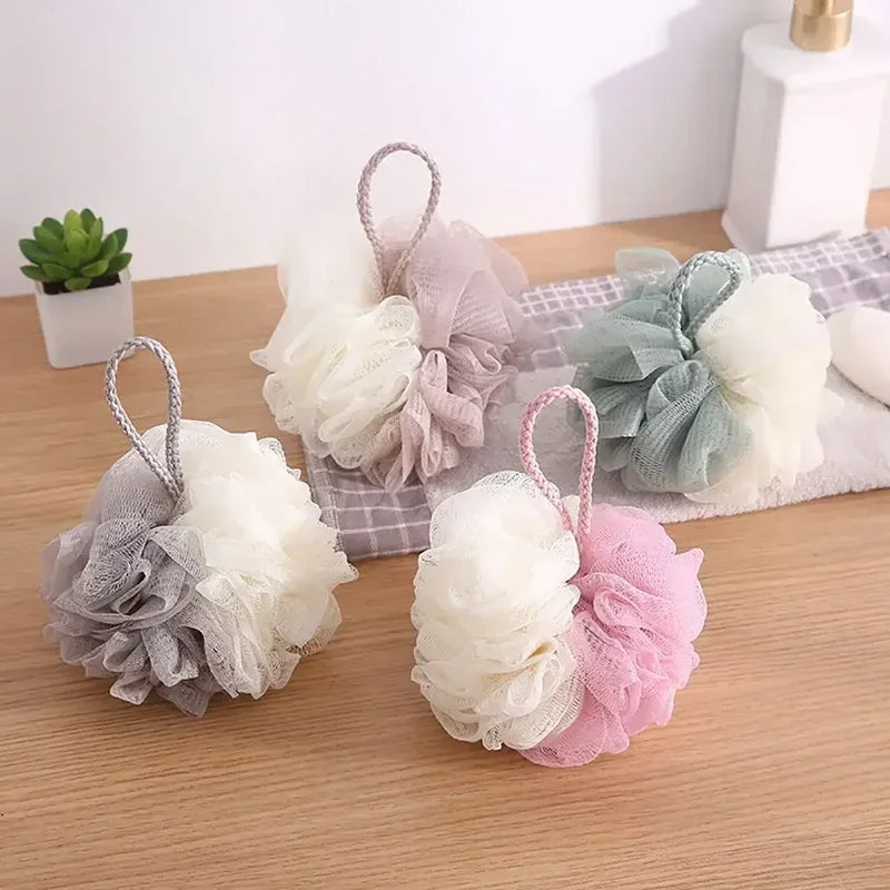 Exfoliating Shower Mesh Sponge Foaming Bath Ball Soft Body Scrub Back Cleaner Bath Accessories