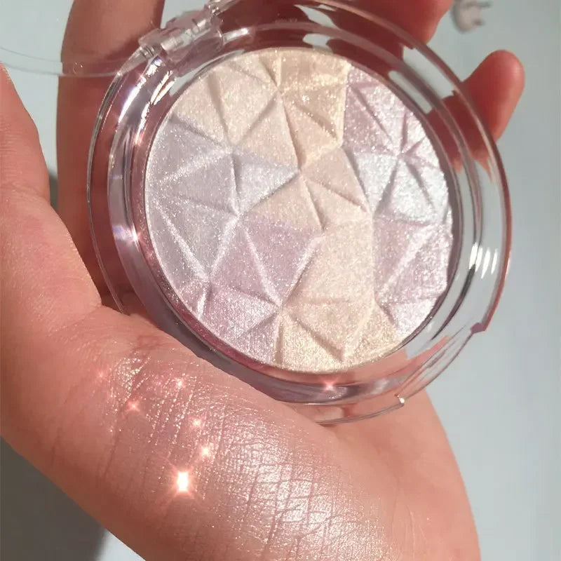 Highlighter Powder Matte Pearlescent Facial Contour Palette Female Cosmetics Cute Makeup Palette Three-dimensional Face Nature