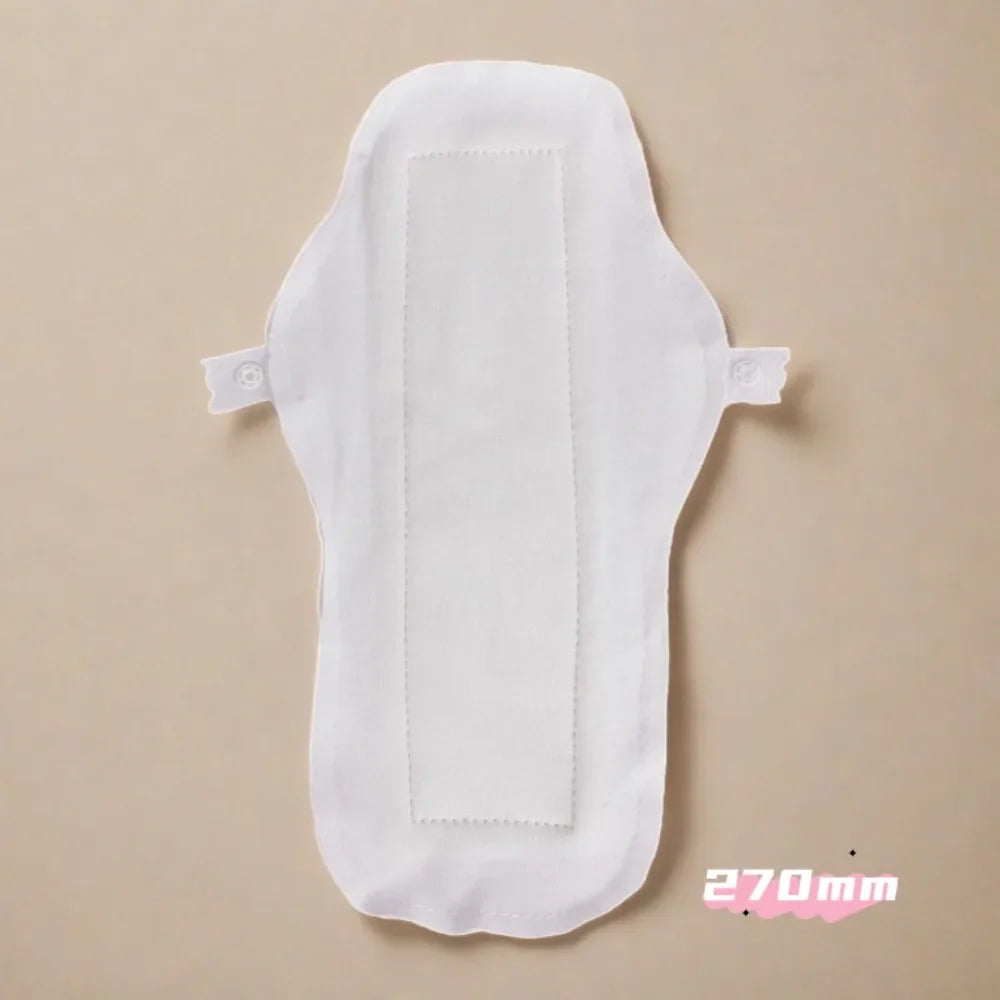 5Pcs 270mm Reusable Cloth Pads Super Thin Cotton Waterproof Lady Daily Use Cloth Panty Liners Women Feminine Hygiene Supplies