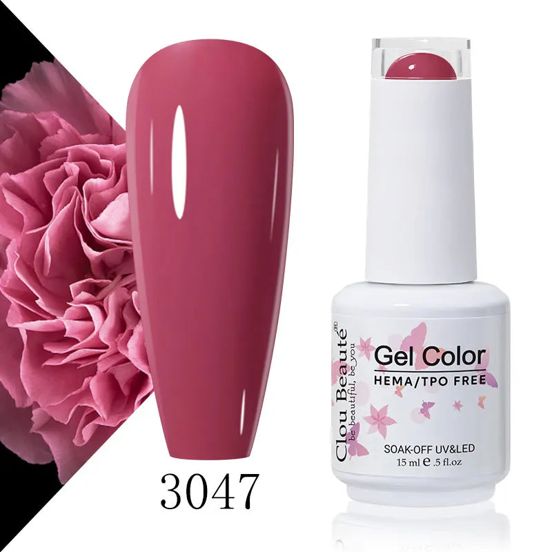 Clou Beaute Coffee Colors Nail Gel Polish HEMA/TPO FREE Soak off UV/LED 15ml Vernis Semi Permanent Nail Varnish 15ml Base Top