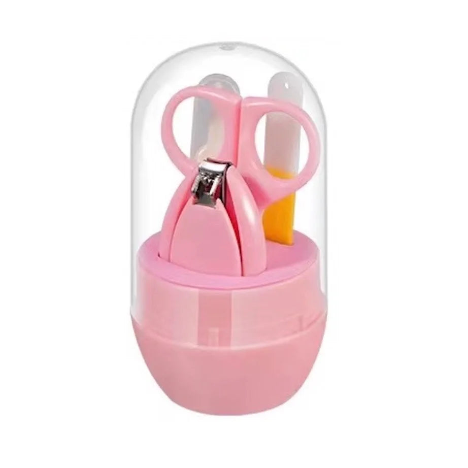 4pcs Infant Baby Clipper Nail Set, Baby Grooming Kit, 4-in-1 Baby Care Set, Baby Nail Clipper, Scissors, Nail File, Tweezer