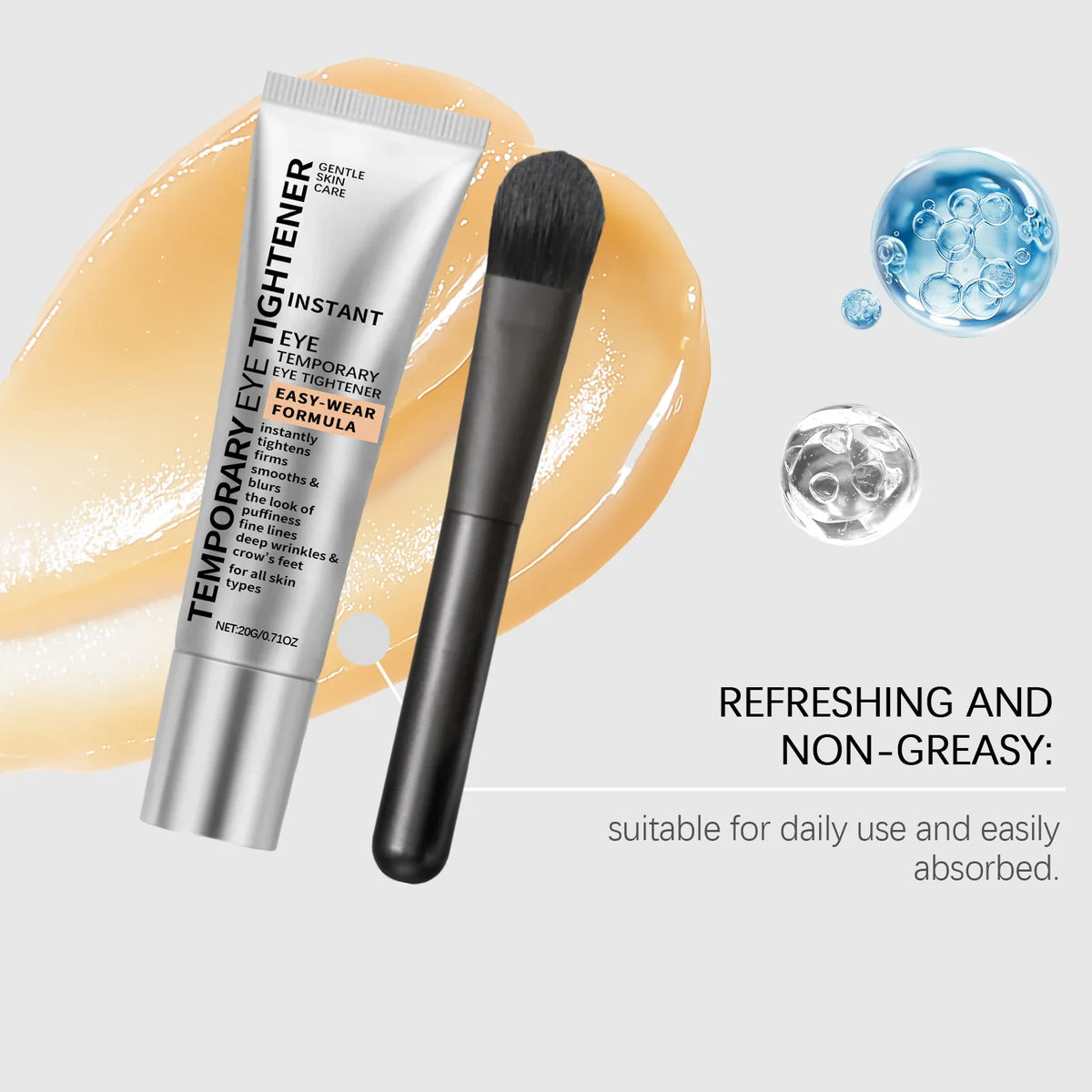 Eye Cream With Hyaluronic Acid Firming Serum Fine Lines and Crows Target Dark Circles Feet Nourishing Eye Moisturizer For Tired