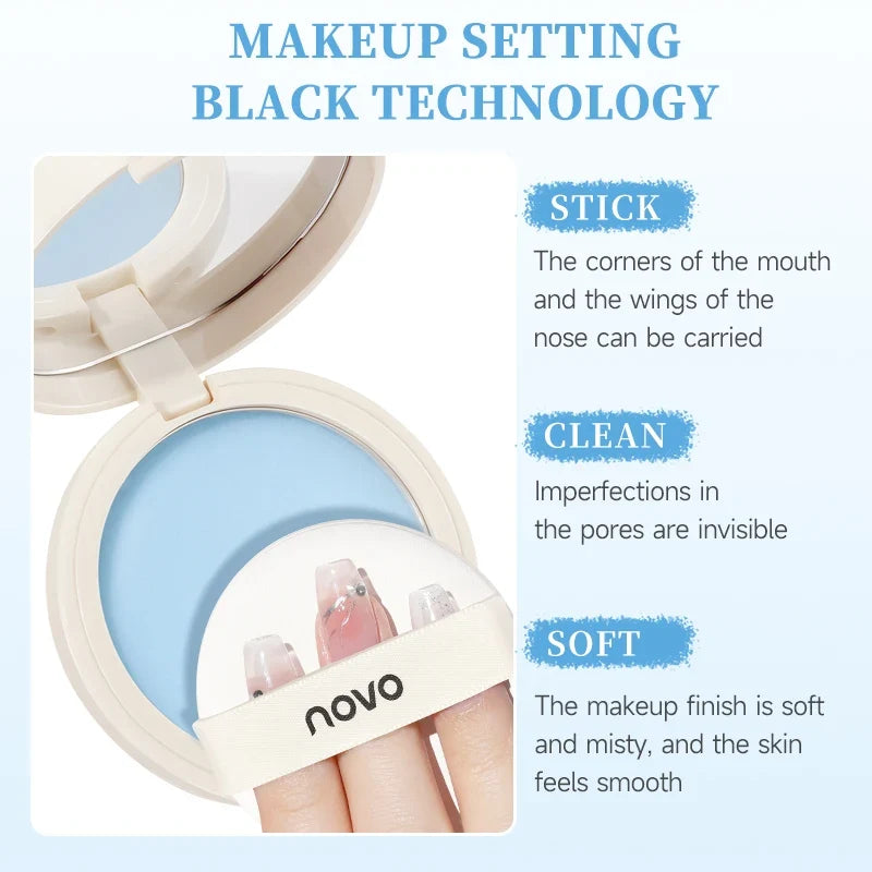 Jelly Setting Powder And Powder-Free Setting Cream Are Long-Lasting, Lightweight, Waterproof, Sweat-Proof And Non-Sticky