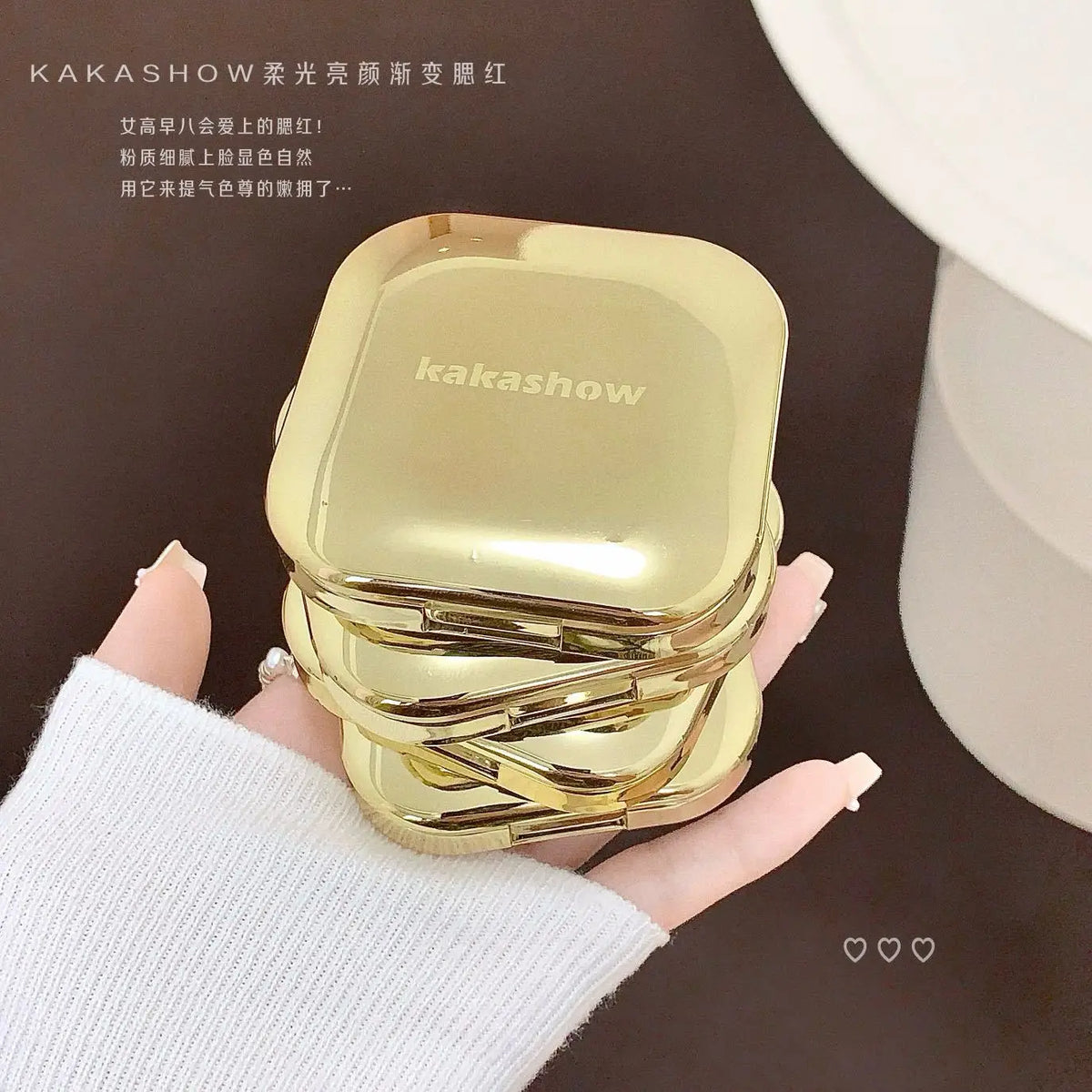 Kakashow Bright Color Gradual Powder Blusher Delicate Skin Melting Color Natural Korean Slightly Drunk Makeup Blusher