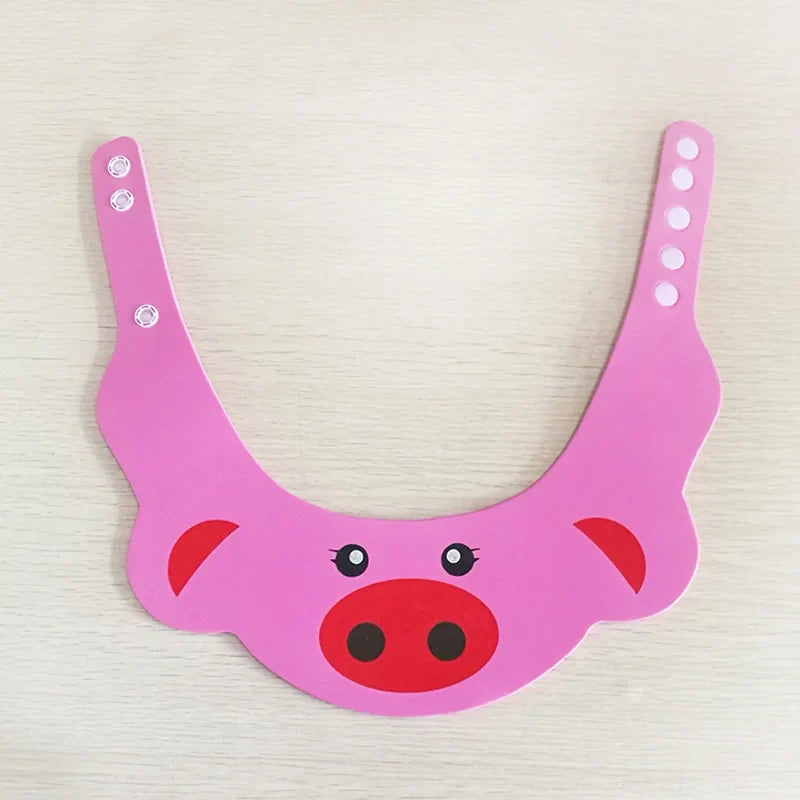 Baby cartoon hair washing, water blocking, ear protection hat, baby shower cap, washing and protection tools