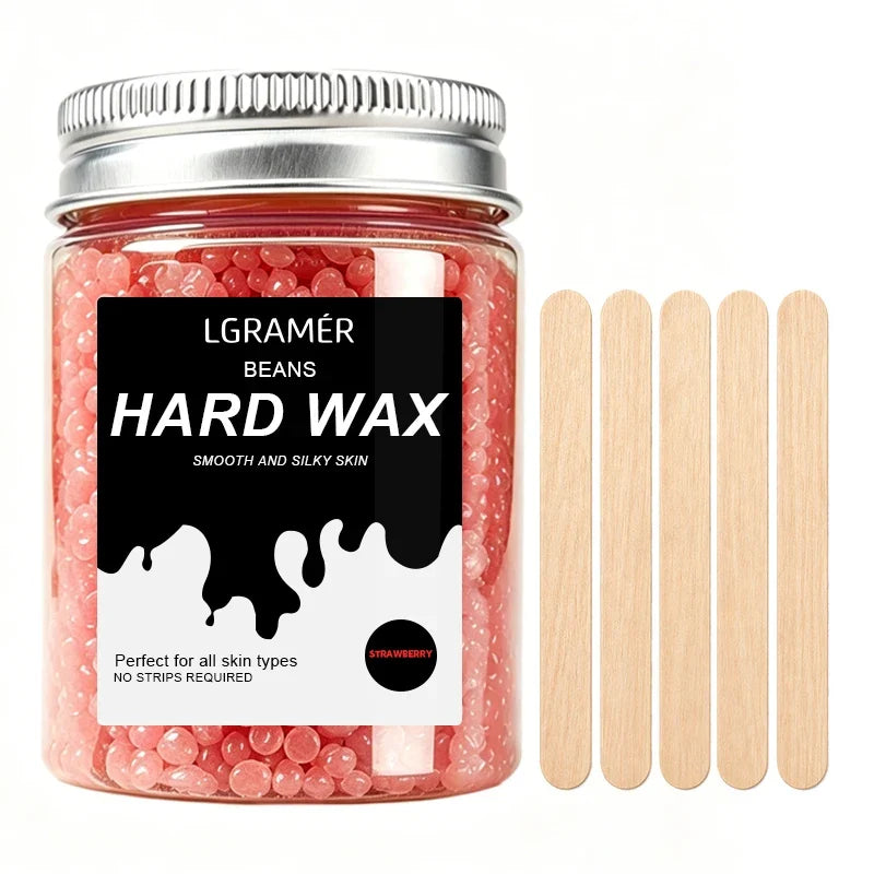 80g/380g Hard Wax Beans,Heating Hard Waxing Painless Hair Removal,Depilatory Wax Beads For Leg Armpit Full Body,Non-irritating