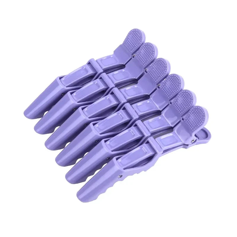 6PCS Alligator Hair Clips Hairdressing Clamps Claws Section Clip Barber Crocodile Hairpin Salon Styling Tools Hair Accessories