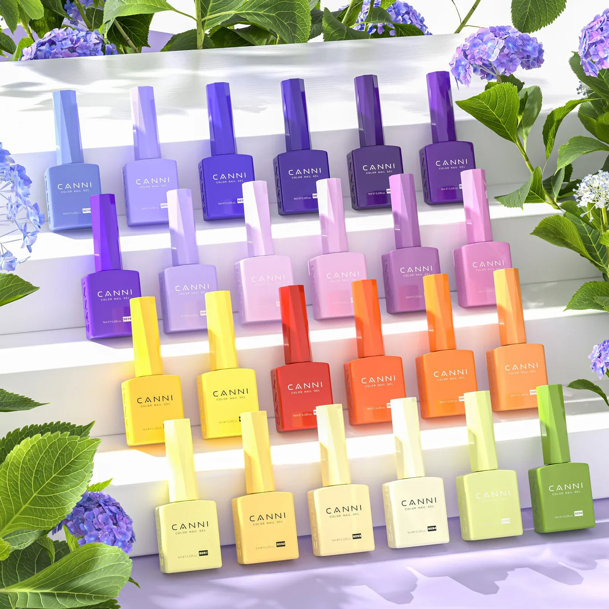 9ml CANNI CC8 HEMA FREE Nail Gel Polish Kit Nail Manicure Full Coverage Solid Color Summer Nails Soak off UV LED Nail Gel Set
