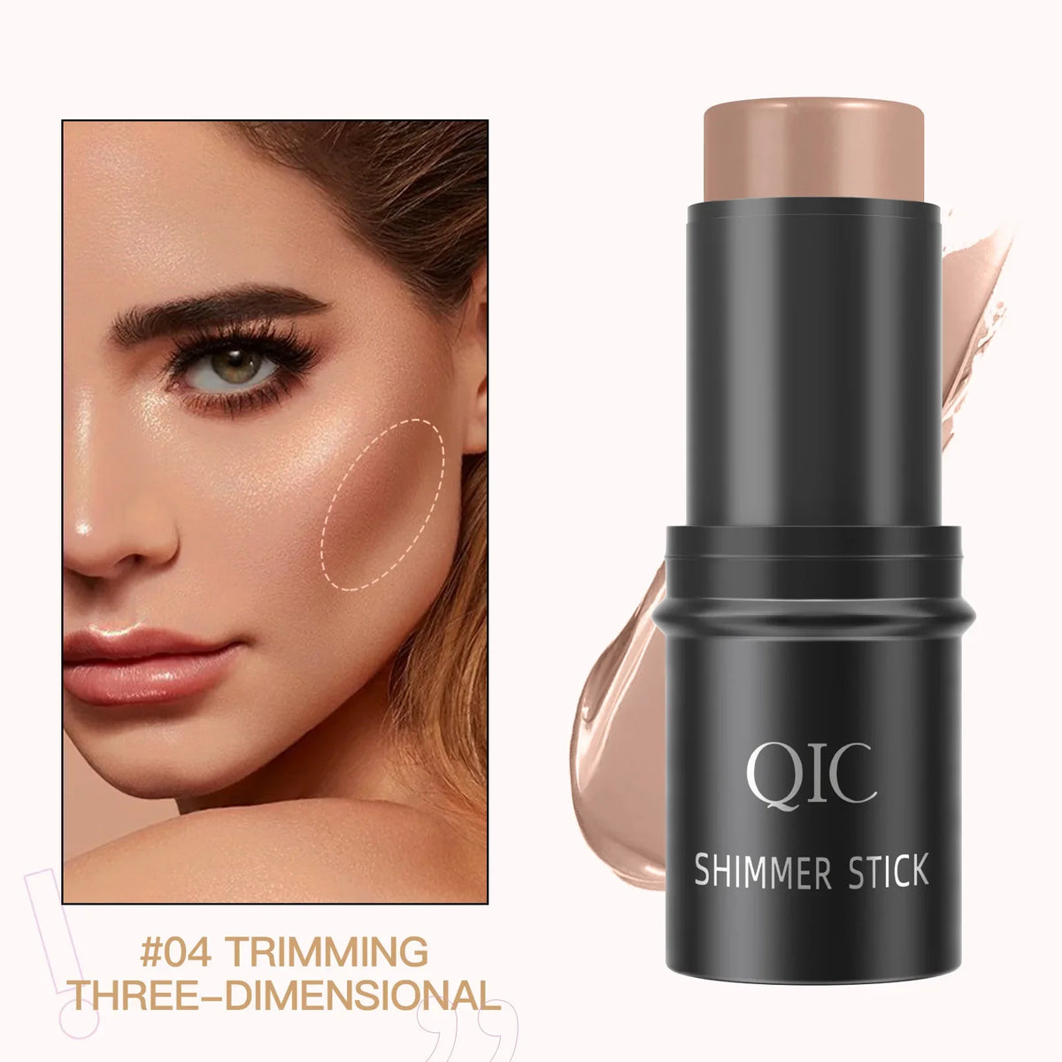 Creamy Highlighter Stick Bronzer Contour Glitter Shimmer Powder Blush For Face Makeup Cosmetics