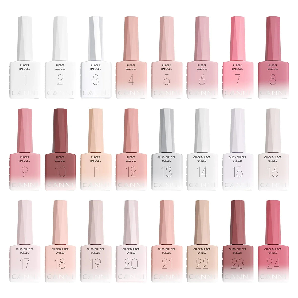 9ml CANNI CC8 HEMA FREE Nail Gel Polish Kit Nail Manicure Full Coverage Solid Color Summer Nails Soak off UV LED Nail Gel Set