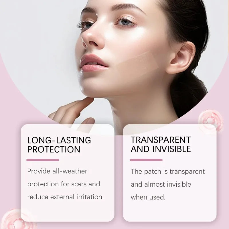 Collagen Scar Tape for Face, Silicone Wrinkle Patches, Invisible Gel Sheets for Fine Lines, Scar Concealer for Smooth Skin