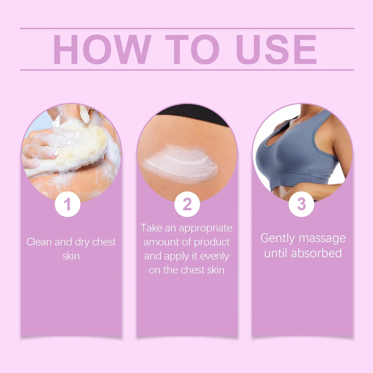 Breast Firming Cream Lifting Tightening Moisturizing Anti-Sagging Improves Elasticity Fast Absorbing For Women's Bust Care 50g