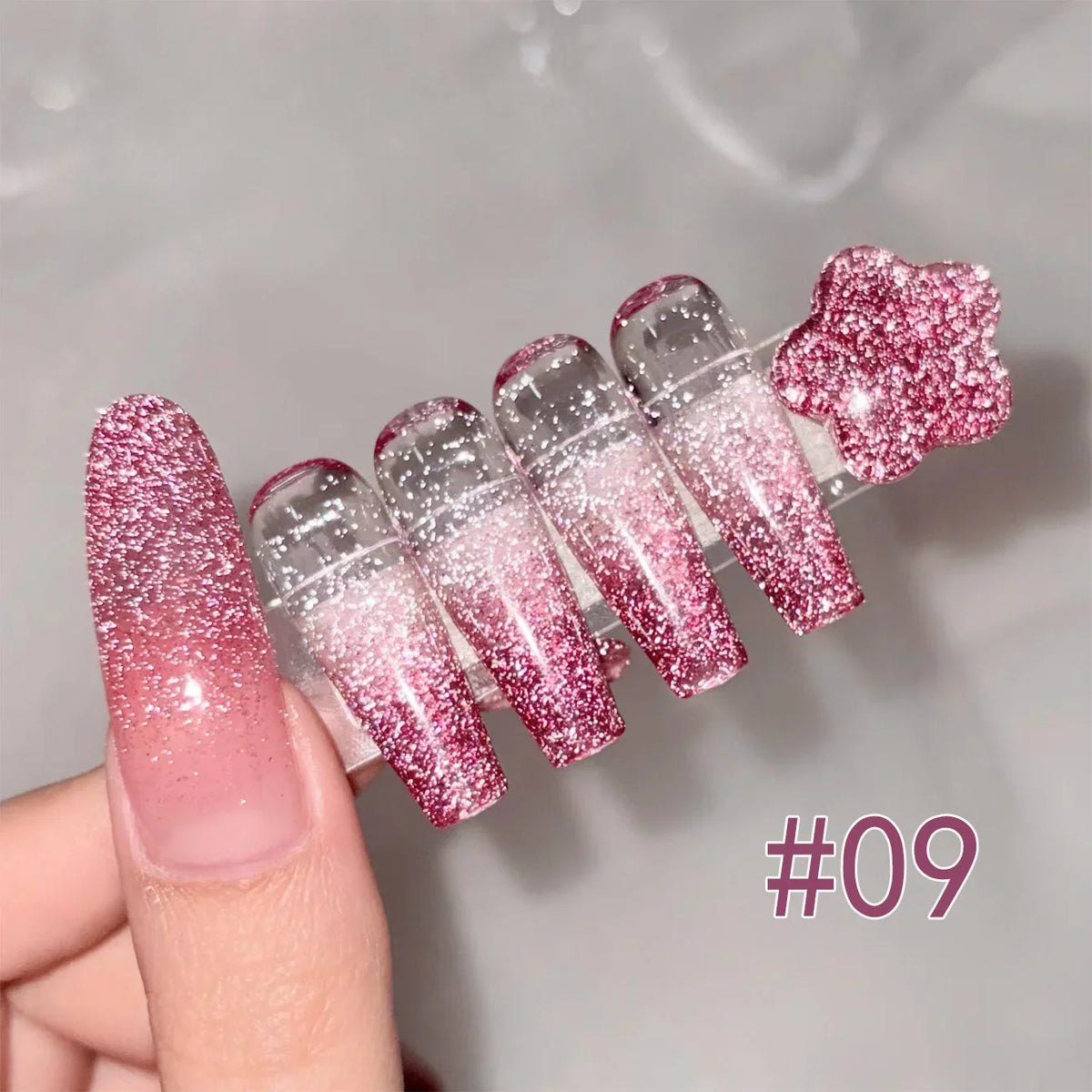 1-12pcs Wine Red Flash Crushed Strobe High Density Diamond Glitter Gel Nail Polish Black Nails Red Nails White Nails