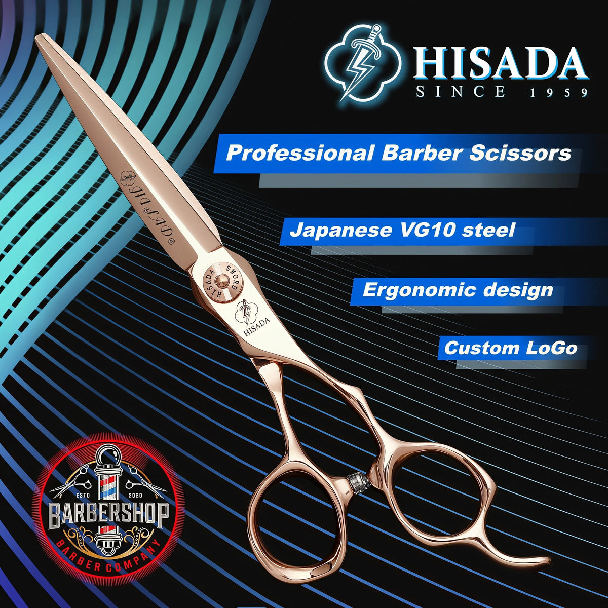 Hairdressing Scissors 6.0, 6.5, 7.0 Inch Tijeras Peluquería Profesional, VG10 Material, Japonesa Artesanal, Professional Scissor