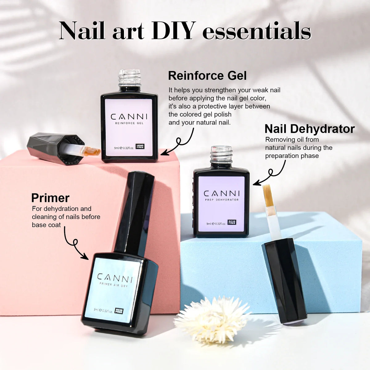 CC8 New Kit CANNI 9ML Nail Gel Polish HEMA/TPO FREE 30pcs Color Gel Pigment Professional Long Wear Top Coat Gel Varnish Set