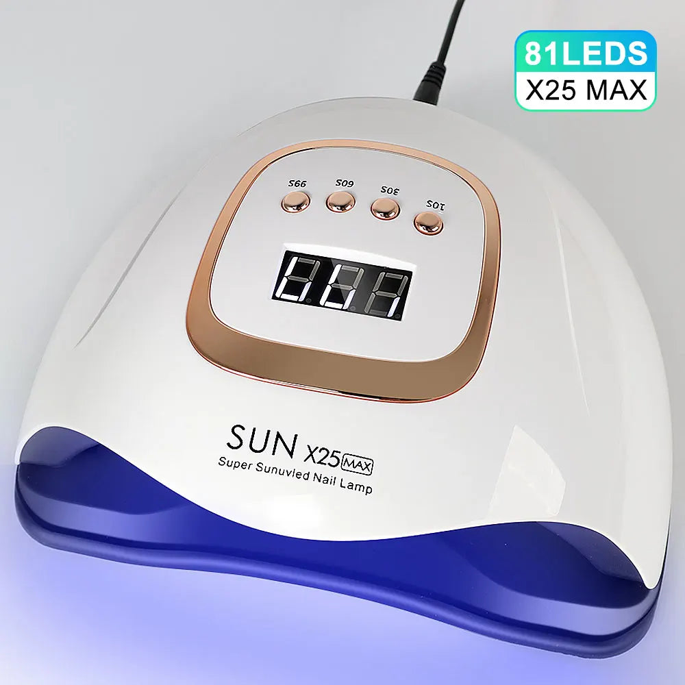 High Power 81LED UV Lamp for Nails Drying Quick Curing All Gel Nail Polish Professional Powerful UV Light Dryer Manicure Salon