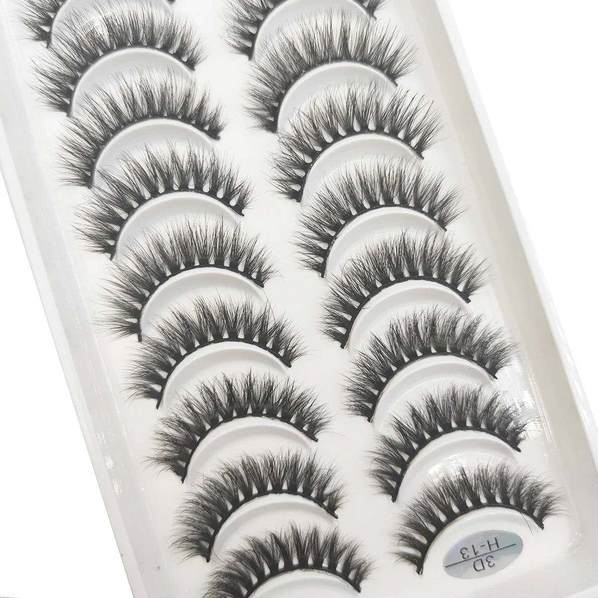 20 Style 10 Pairs Natural 3d Mink Lashes Soft False Eyelashes Cross Messy Dense Eye Lashes Extension Makeup Faux Cils Maquillaje