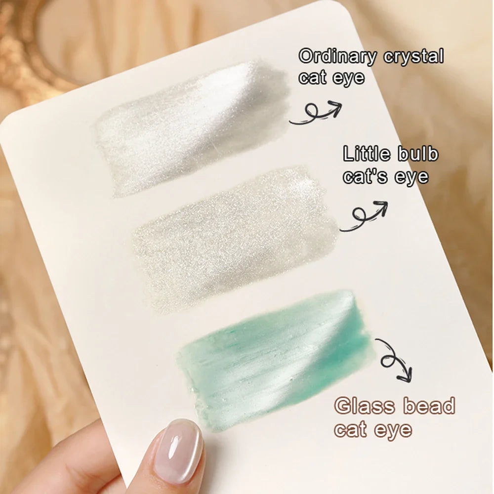 AS 15ml Mint Green Color Cat Magnetic Gel Nail Polish Sparkle Glitter Gel Varnish Semi Permanent for Summer Manicure DIY Gift