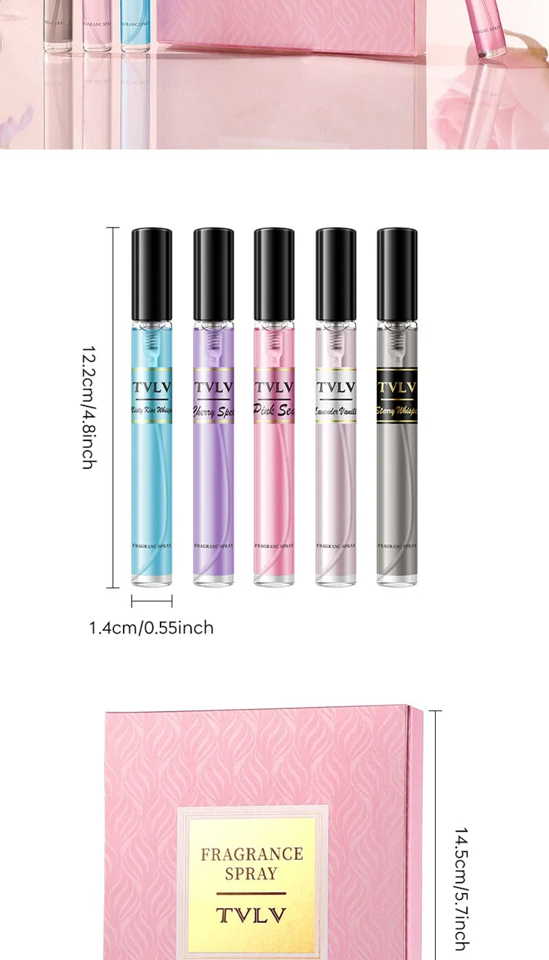Fragrance spray set, long-lasting fragrance, 4-piece pack, hair fragrance spray, floral fragrance spray