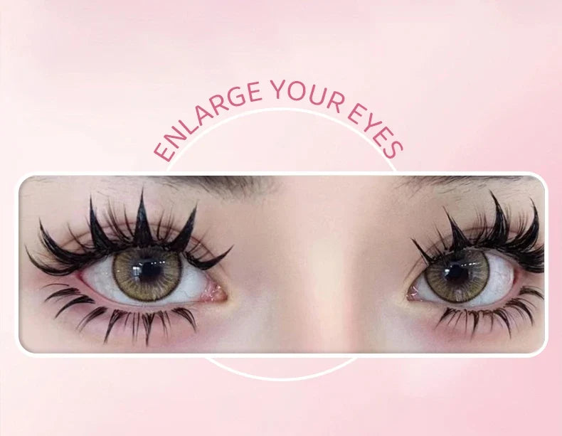 DINGSEN 5 Pairs Manga Lashes Eyes Lashes Soft Natural Long Eyelashes Fake Lashes Anime Wispy Strip False Eyelashes Makeup