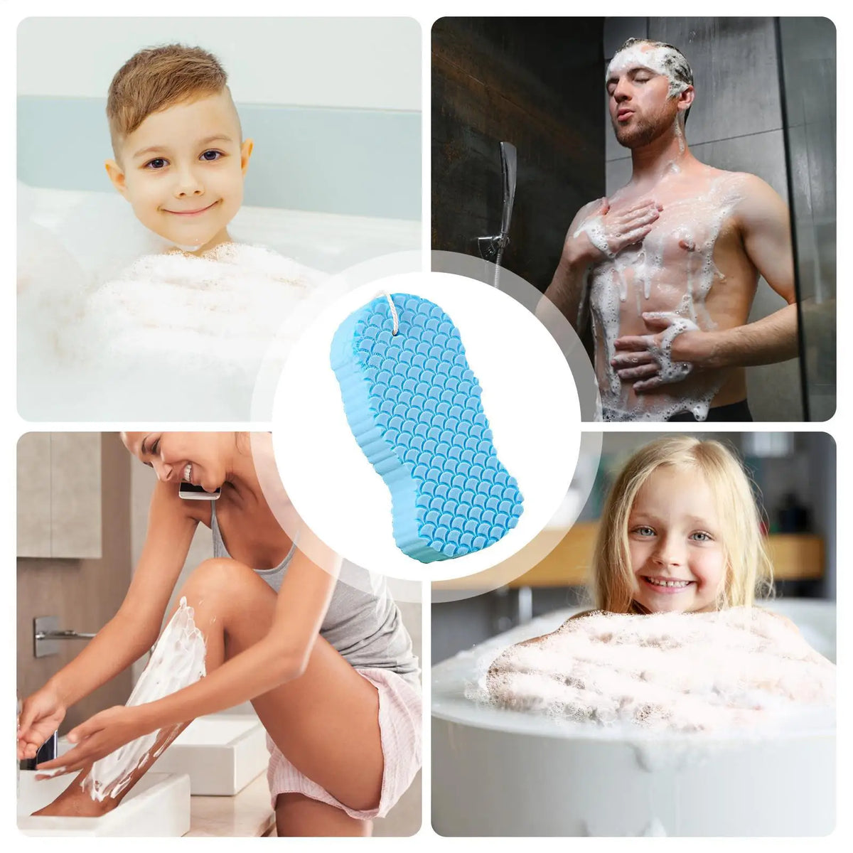 Bath Sponge Exfoliating Bath Scrubbing Sponges Body Washcloth Skin Scrubber Relax Exfoliating Skincare Shower Scrubbing Tool