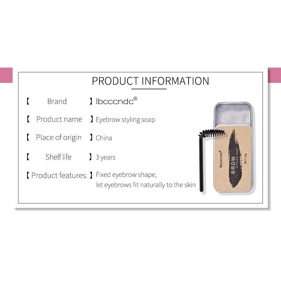 Eyebrow styling wax setting gel waterproof natural long-lasting transparent eyebrow soap eyebrow styling cream