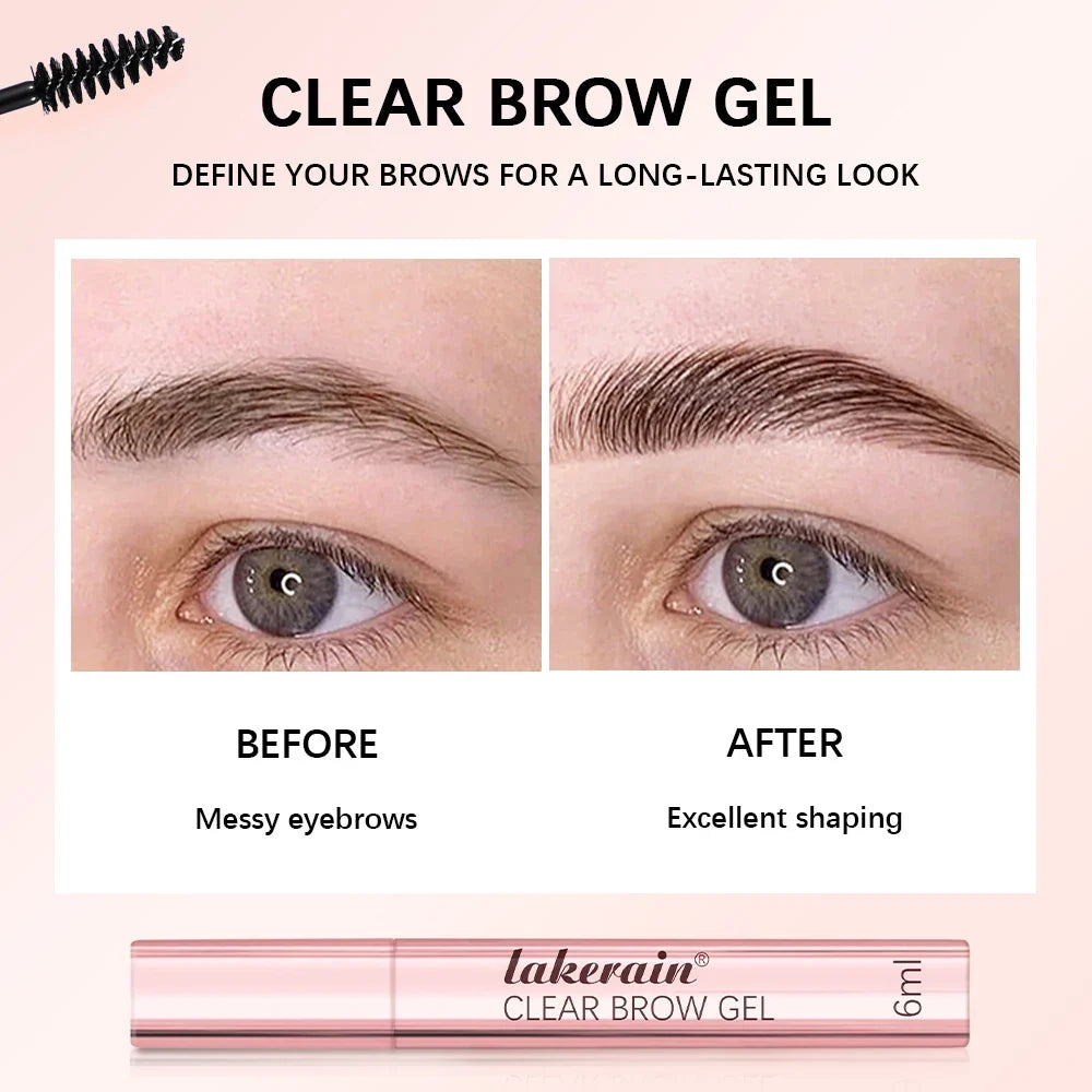 Clear Eyebrow Setting Gel Waterproof & Sweatproof Brow Coat Long-Lasting Non-Fading Transparent Brow Grooming Makeup